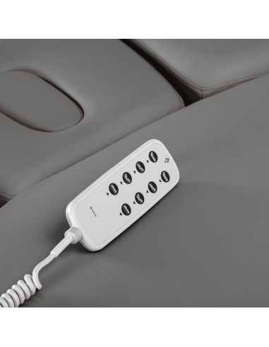 Lettino SPA Sillon Relax grigio con base nera