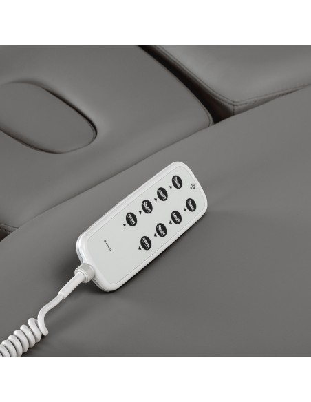 Lettino SPA Sillon Relax grigio con base nera