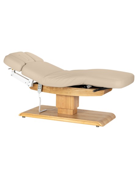 Lettino SPA Sillon Relax beige con base marrone chiaro