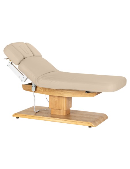 Lettino SPA Sillon Relax beige con base marrone chiaro