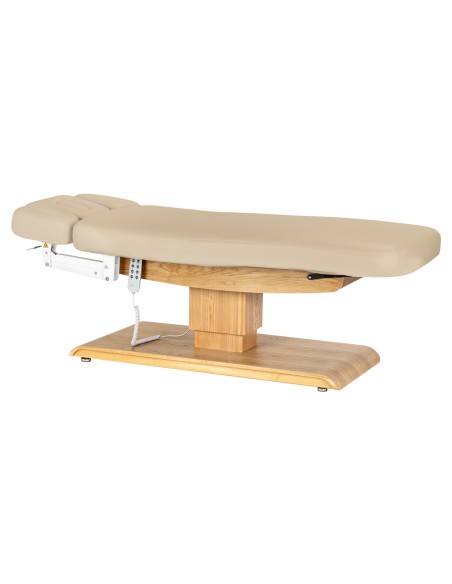 Lettino SPA Sillon Relax beige con base marrone chiaro