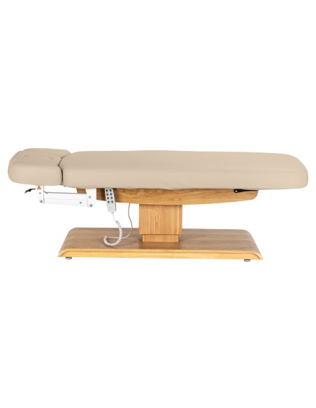 Lettino SPA Sillon Relax beige con base marrone chiaro
