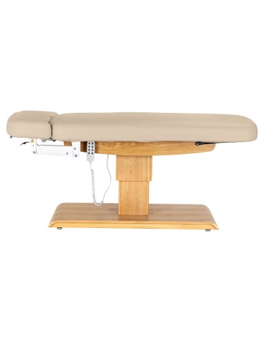 Lettino SPA Sillon Relax beige con base marrone...