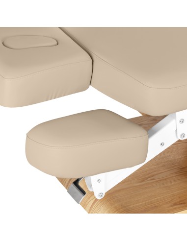 Lettino SPA Sillon Relax beige con base marrone...