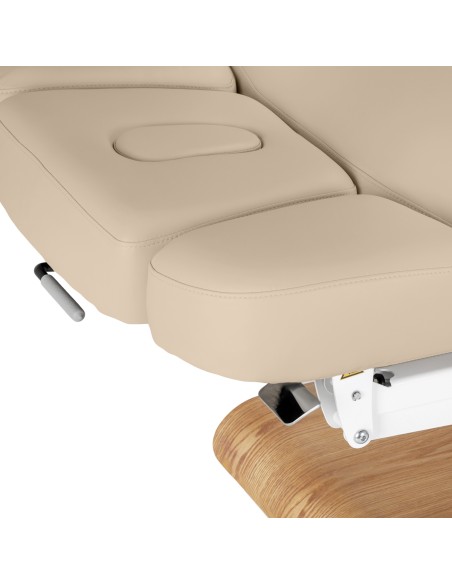 Lettino SPA Sillon Relax beige con base marrone chiaro