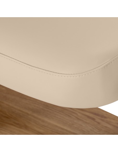 Lettino SPA Sillon Relax beige con base marrone chiaro