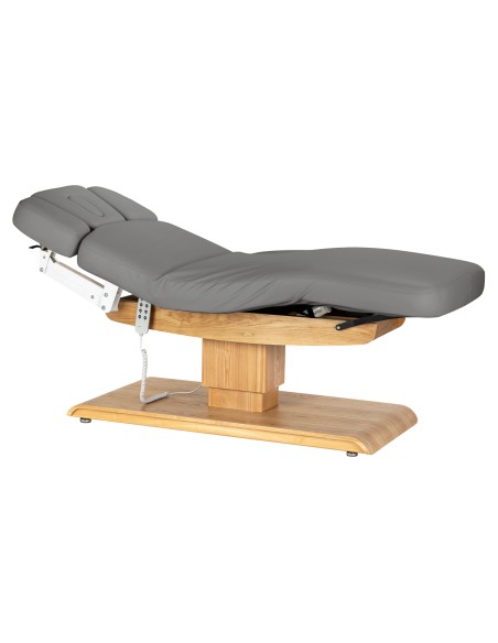 Lettino SPA Sillon Relax grigio con base marrone chiaro