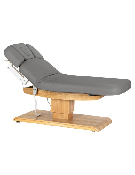 Lettino SPA Sillon Relax grigio con base marrone chiaro