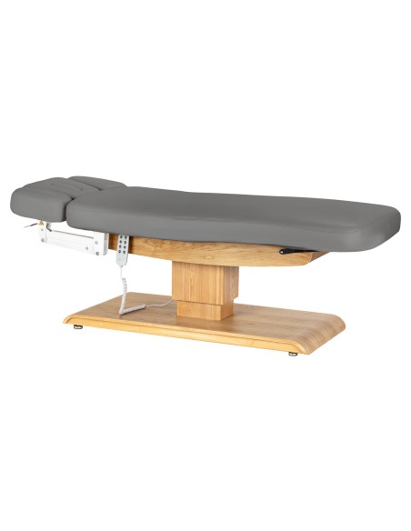 Lettino SPA Sillon Relax grigio con base marrone chiaro