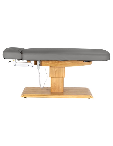 Lettino SPA Sillon Relax grigio con base marrone chiaro