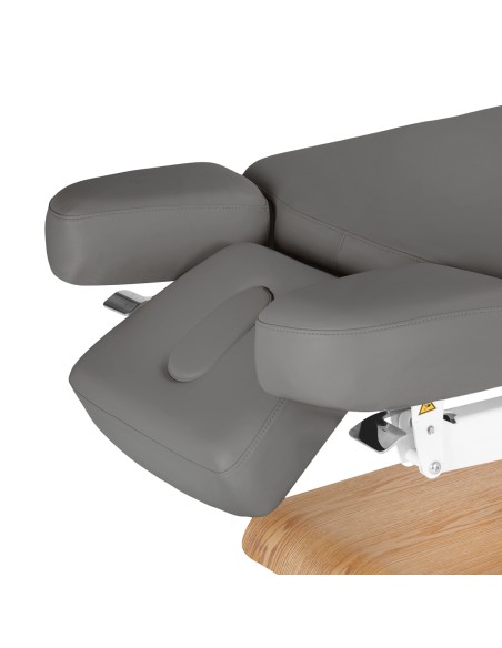Lettino SPA Sillon Relax grigio con base marrone chiaro