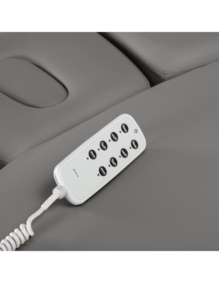Lettino SPA Sillon Relax grigio con base marrone chiaro