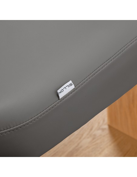 Lettino SPA Sillon Relax grigio con base marrone chiaro