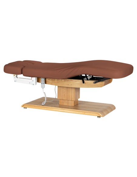 Lettino SPA Sillon Relax marrone con base marrone chiaro