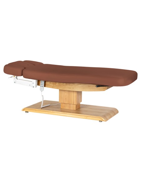 Lettino SPA Sillon Relax marrone con base marrone chiaro