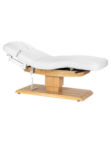 Lettino SPA Sillon Relax bianco con base marrone chiaro