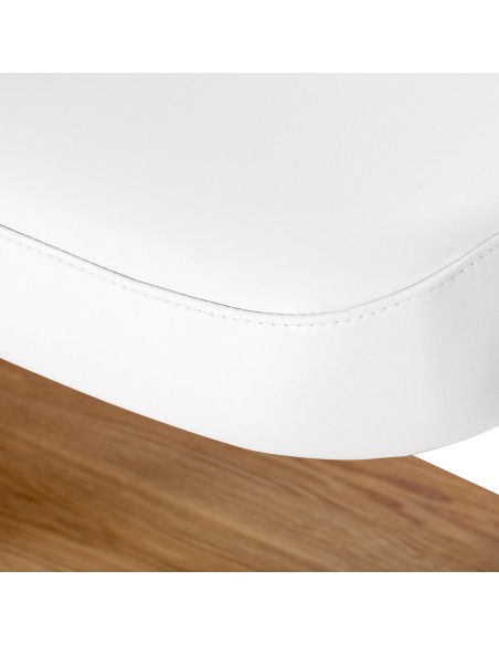 Lettino SPA Sillon Relax bianco con base marrone chiaro