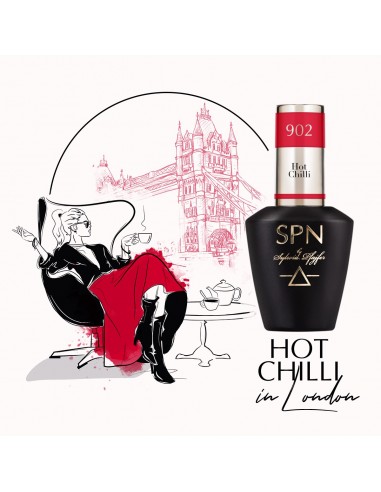902 Smalto semipermanente UV LaQ Hot Chili 8ml