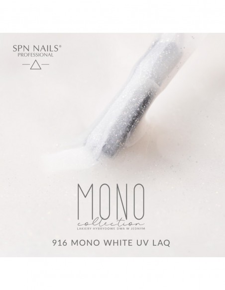 916 Smalto semipermanente UV LaQ Mono White 8ml 916 Smalto semipermanente UV LaQ Mono White 8ml