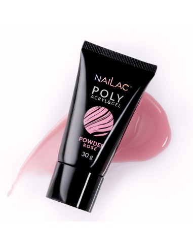 Poly Acryl Gel Powder Rose 30g NaiLac