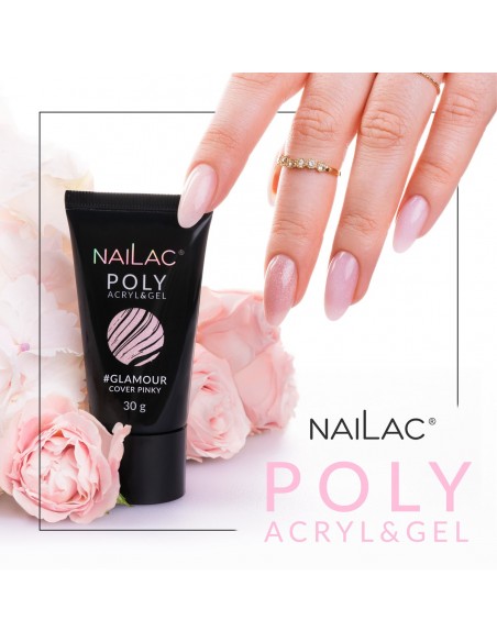 Poly Acryl Gel Glamour Cover Bling 30g NaiLac Poly Acryl Gel Glamour Cover Bling 30g NaiLac