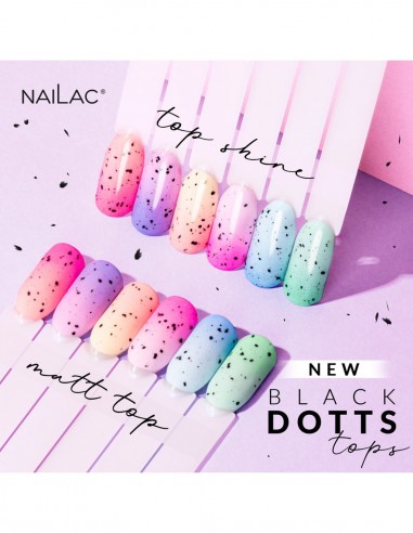 Top UV Black Dotts Matt NaiLac 7ml