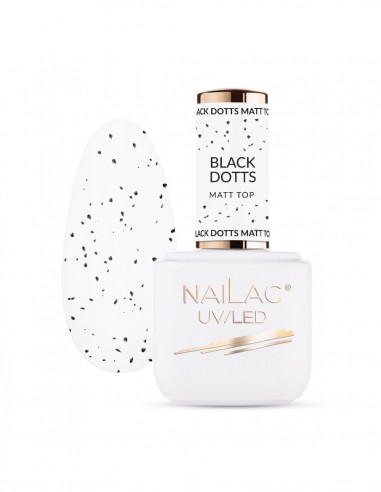 Top UV Black Dotts Matt NaiLac 7ml