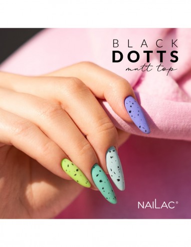 Top UV Black Dotts Matt NaiLac 7ml