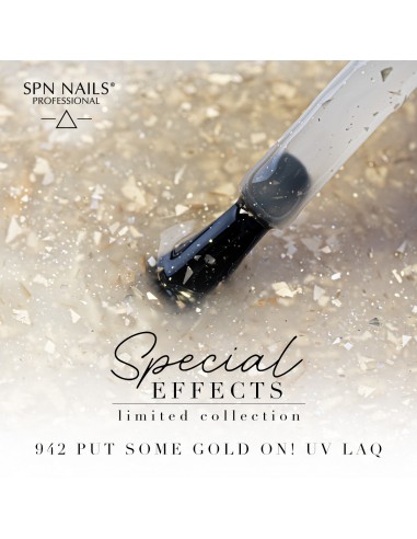 942 Smalto semipermanente UV LaQ Put Some Gold On! 8ml