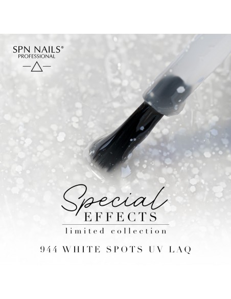 944 Smalto semipermanente UV LaQ White Spots 8ml 944 Smalto semipermanente UV LaQ White Spots 8ml