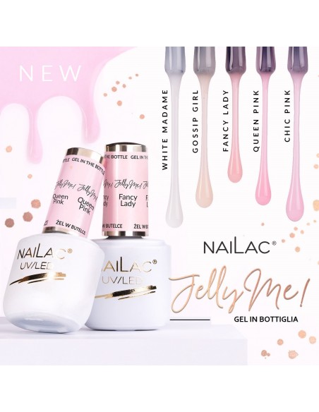 Gel in bottiglia JellyMe! Gossip Girl NaiLac 7ml Gel in bottiglia JellyMe! Gossip Girl NaiLac 7ml