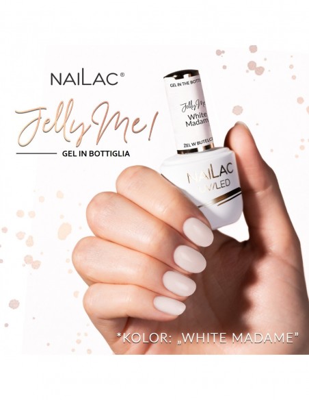 Gel in bottiglia JellyMe! White Madame NaiLac 7ml Gel in bottiglia JellyMe! White Madame NaiLac 7ml