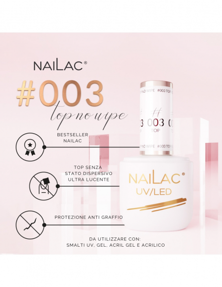 #003 Top UV No Wipe NaiLac 7ml