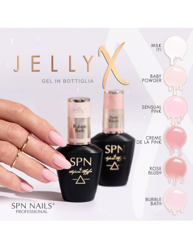 Gel per unghie JellyX Bubble Bath SPN Nails 8ml