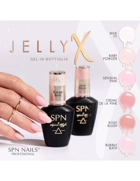 Gel per unghie JellyX Bubble Bath SPN Nails 8ml