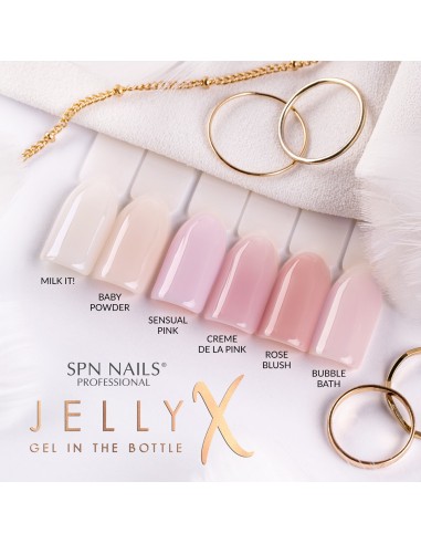 Gel per unghie JellyX Creme de la Pink SPN Nails 8ml