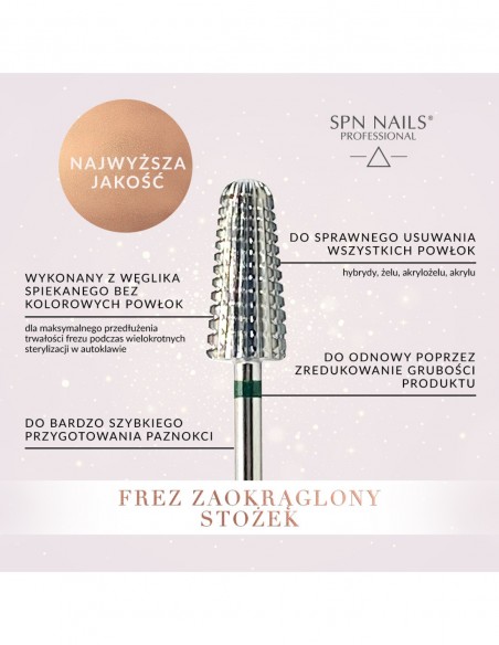 Punta per fresa in carbonio CONICA