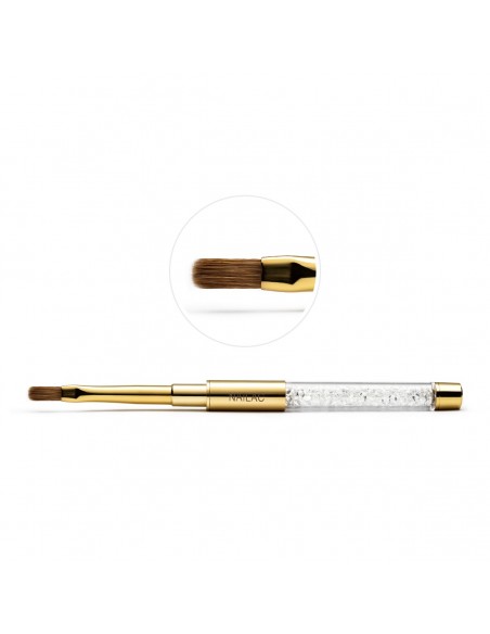 Pennello #6 Square Gel Brush NaiLac Pennello #6 Square Gel Brush NaiLac