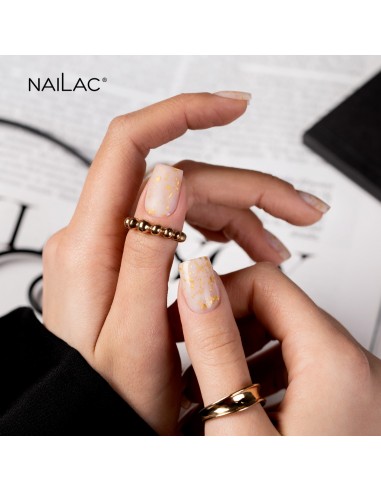 Rubber Glammy Base Milk&Gold NaiLac 7ml
