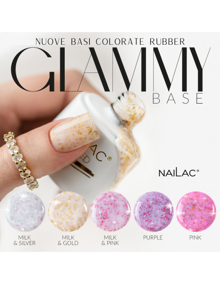 Rubber Glammy Base Milk&Pink NaiLac 7ml Rubber Glammy Base Milk&Pink NaiLac 7ml