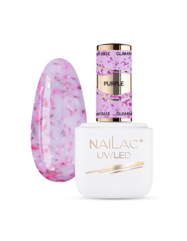 Rubber Glammy Base Purple NaiLac 7ml