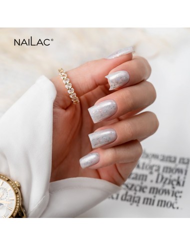 Rubber Glammy Base Milk&Silver NaiLac 7ml