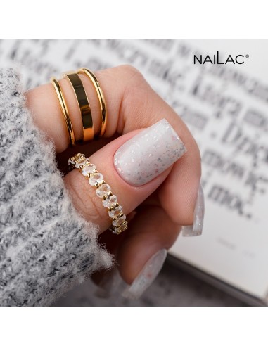 Rubber Glammy Base Milk&Silver NaiLac 7ml