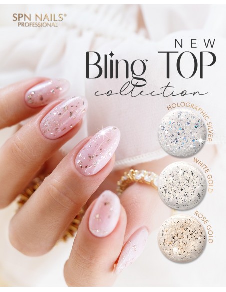 Bling TOP White Gold UV LaQ 10ml Bling TOP White Gold UV LaQ 10ml