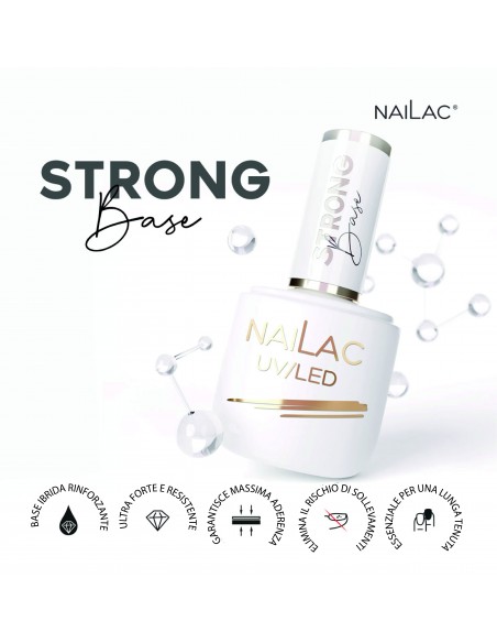 Base rinforzante STRONG Base NaiLac 7ml Base rinforzante STRONG Base NaiLac 7ml
