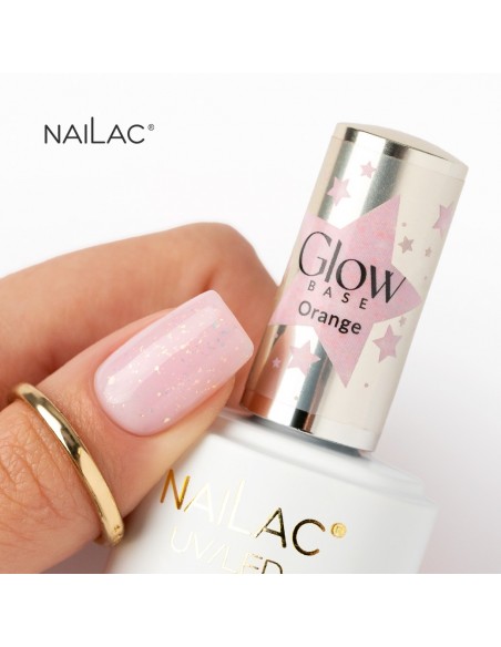 Rubber Glow Base Orange NaiLac 7ml