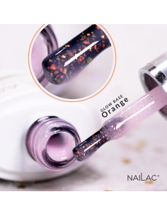 Rubber Glow Base Orange NaiLac 7ml 2