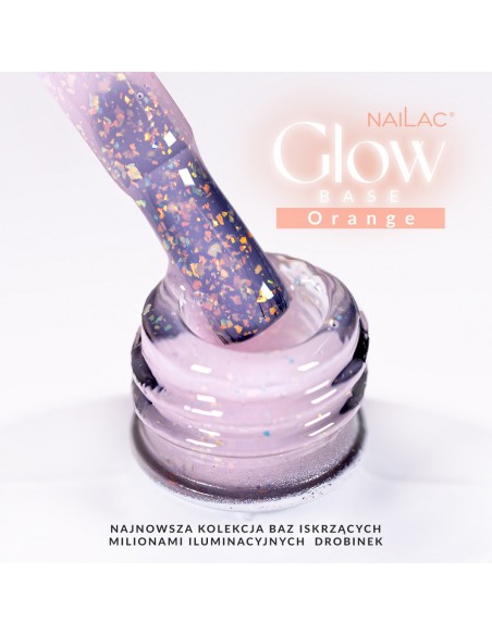 Rubber Glow Base Orange NaiLac 7ml