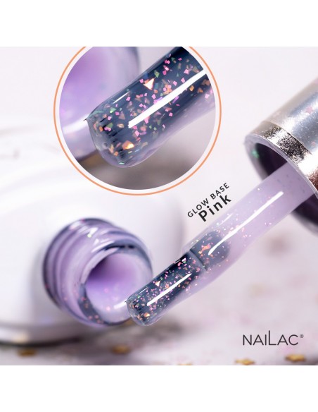 Rubber Glow Base Pink NaiLac 7ml