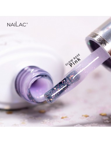 Rubber Glow Base Pink NaiLac 7ml
